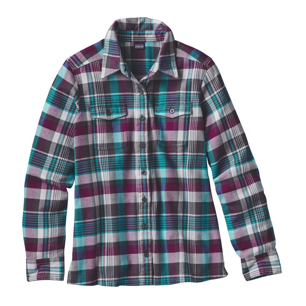 Patagonia Women's Long-Sleeved Fjord Flannel Shirt in Plaid